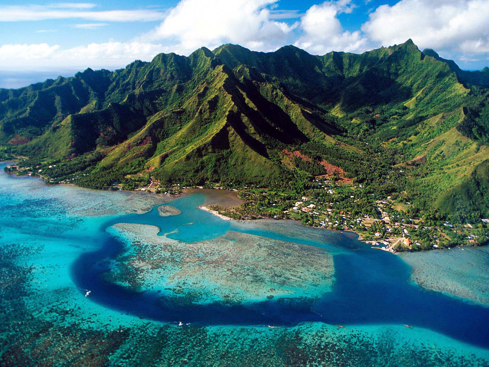 Isola tropicale con laguna blu, 1600x1200 HD, Desktop