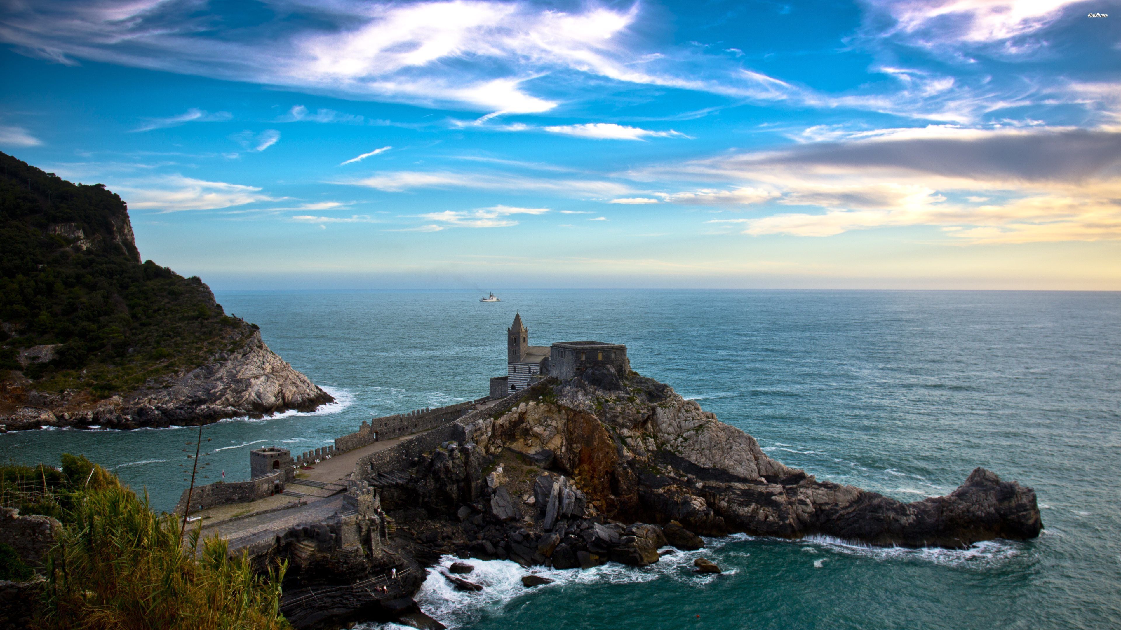 Portovenere costa Liguria, 3840x2160 UHD, Monitor 4K