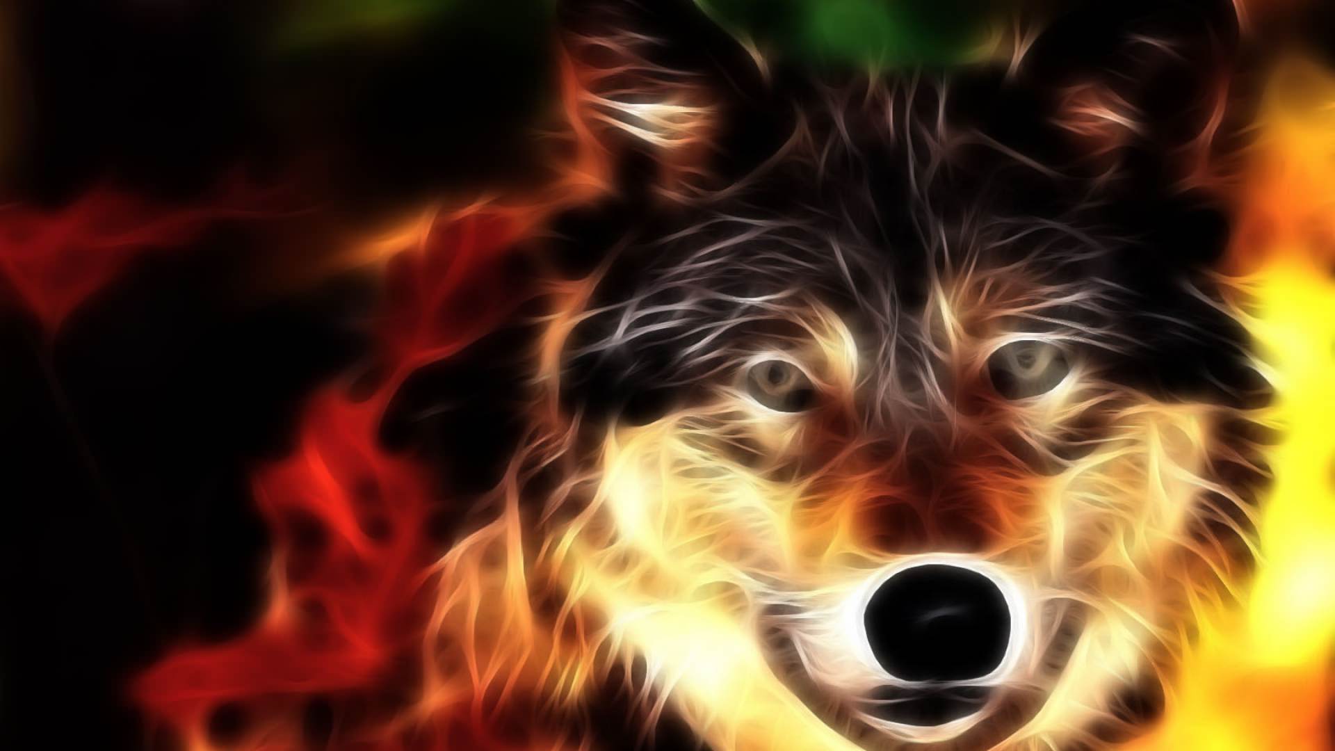 Lupo rosso di fuoco, 901x887 HD, iMac