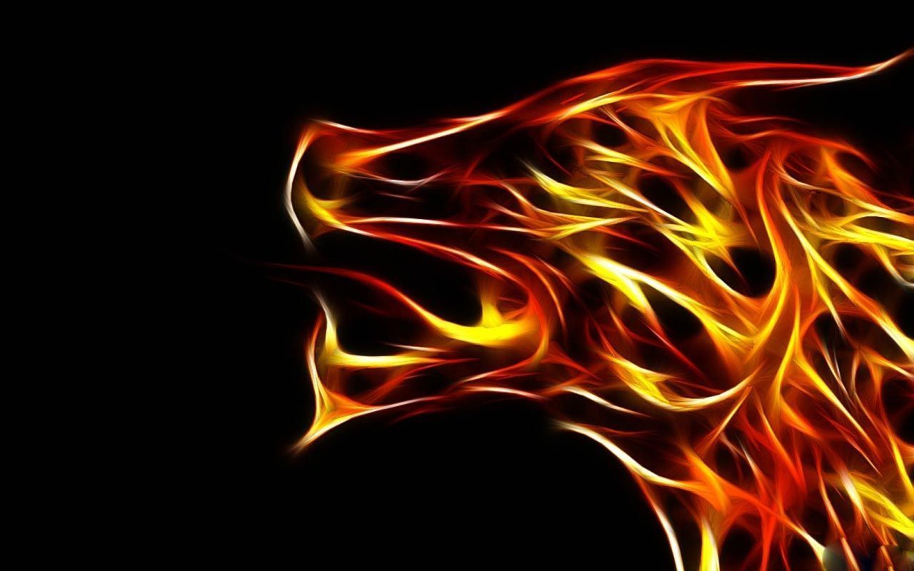 Lupo di fuoco fiammeggiante, 1280x800 720p, Laptop