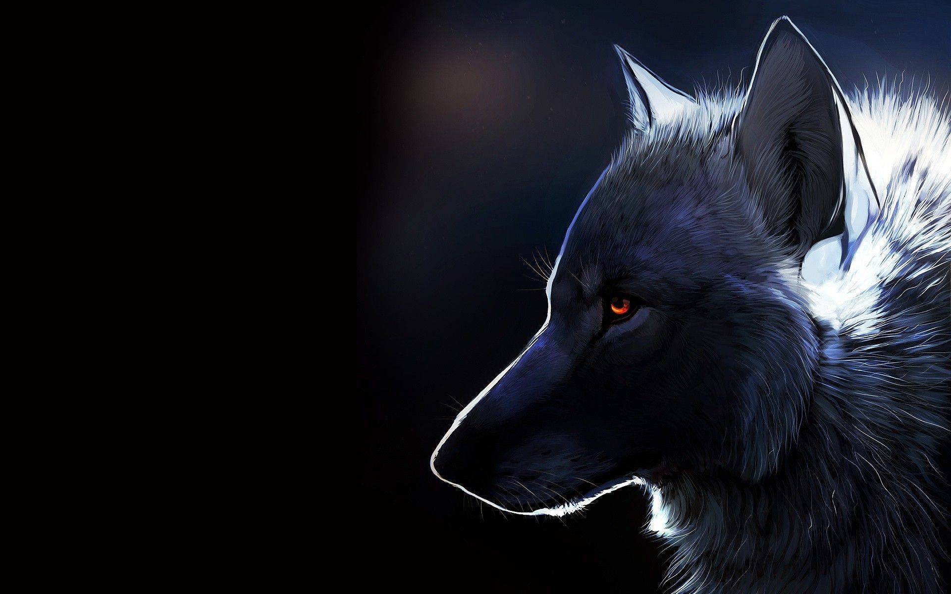 Lupo grigio su sfondo nero, 1920x1200 Full HD+ WUXGA, Monitor Gaming