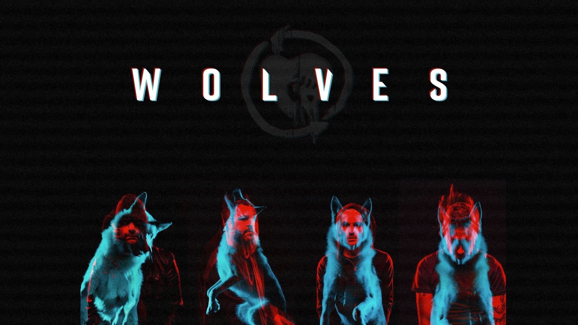 Lupi neon rosso e blu, 1920x1080 1080p, Laptop
