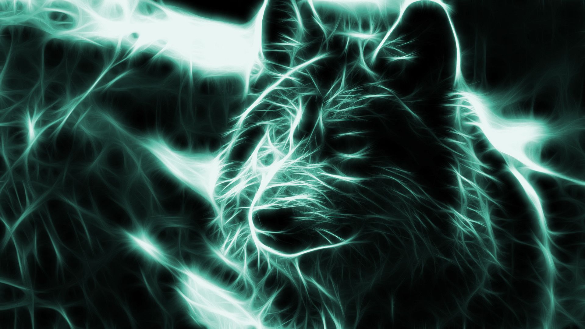 Sfera astratta neon blu, 1920x1080 Full HD 1080p, PC