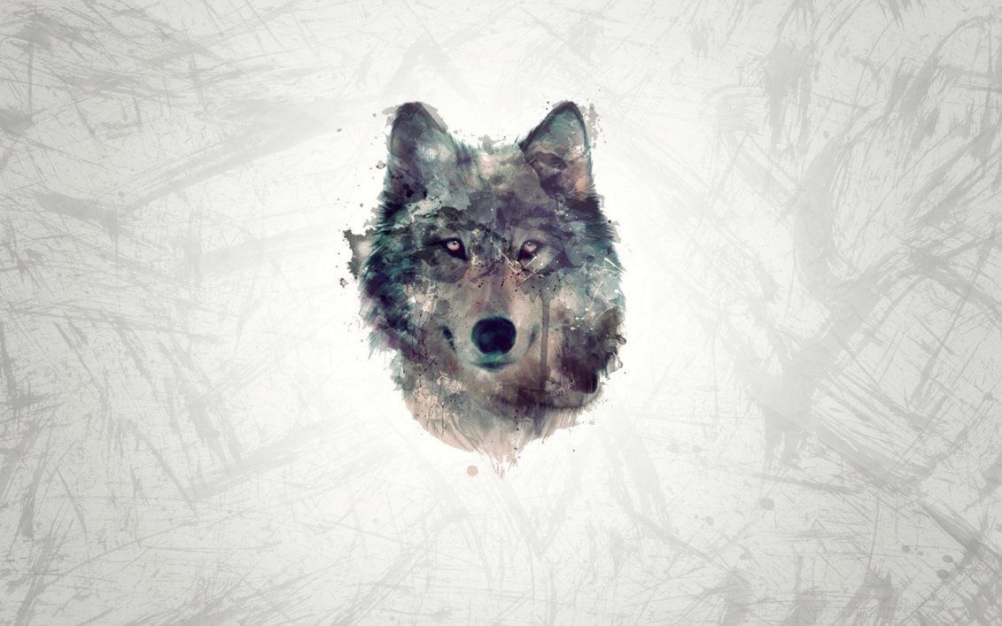 Lupo artistico su sfondo chiaro, 1131x707 HD, Desktop
