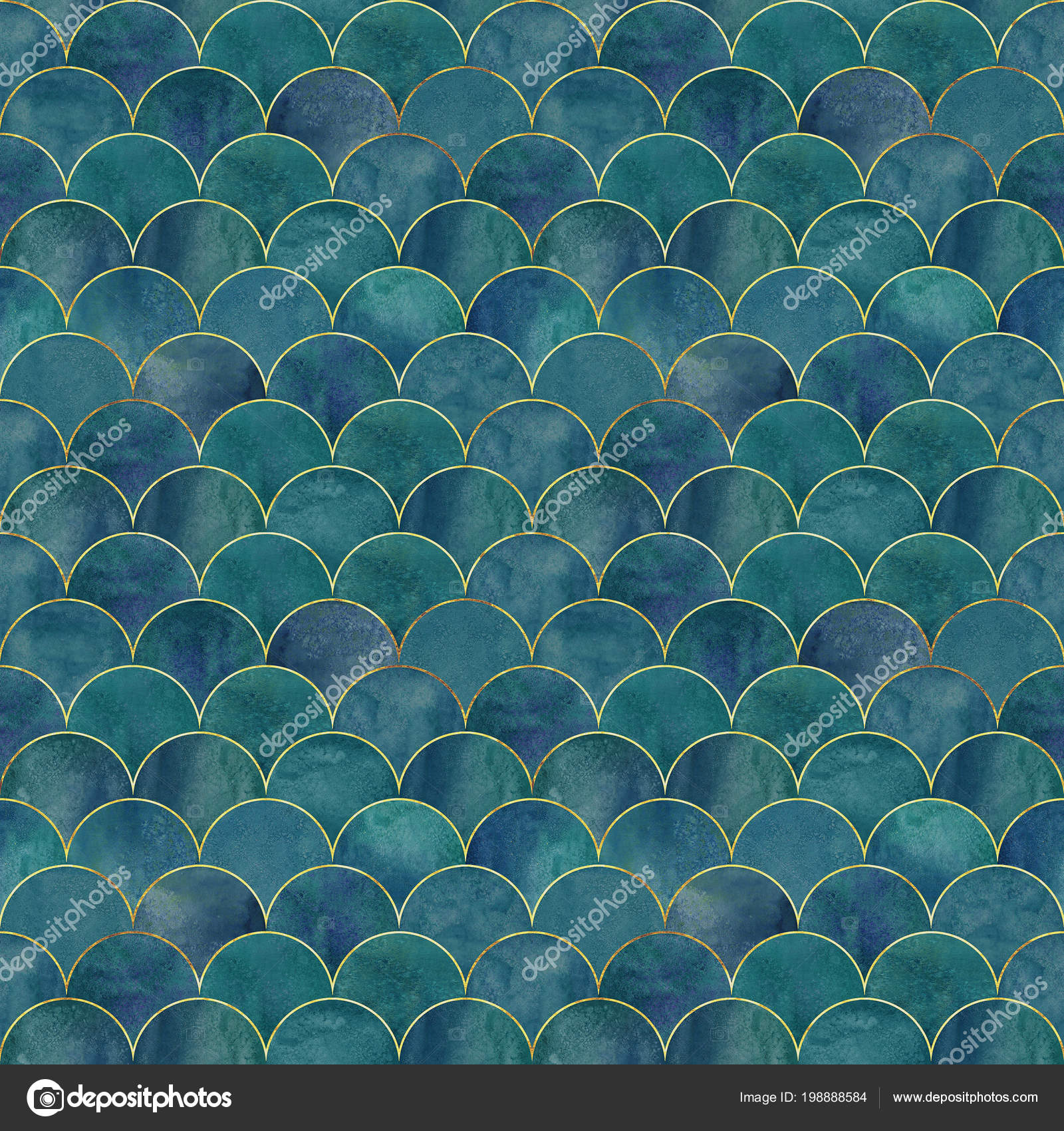 Squame di sirena verde-blu, 1600x1700 Full HD Verticale, Smartphone