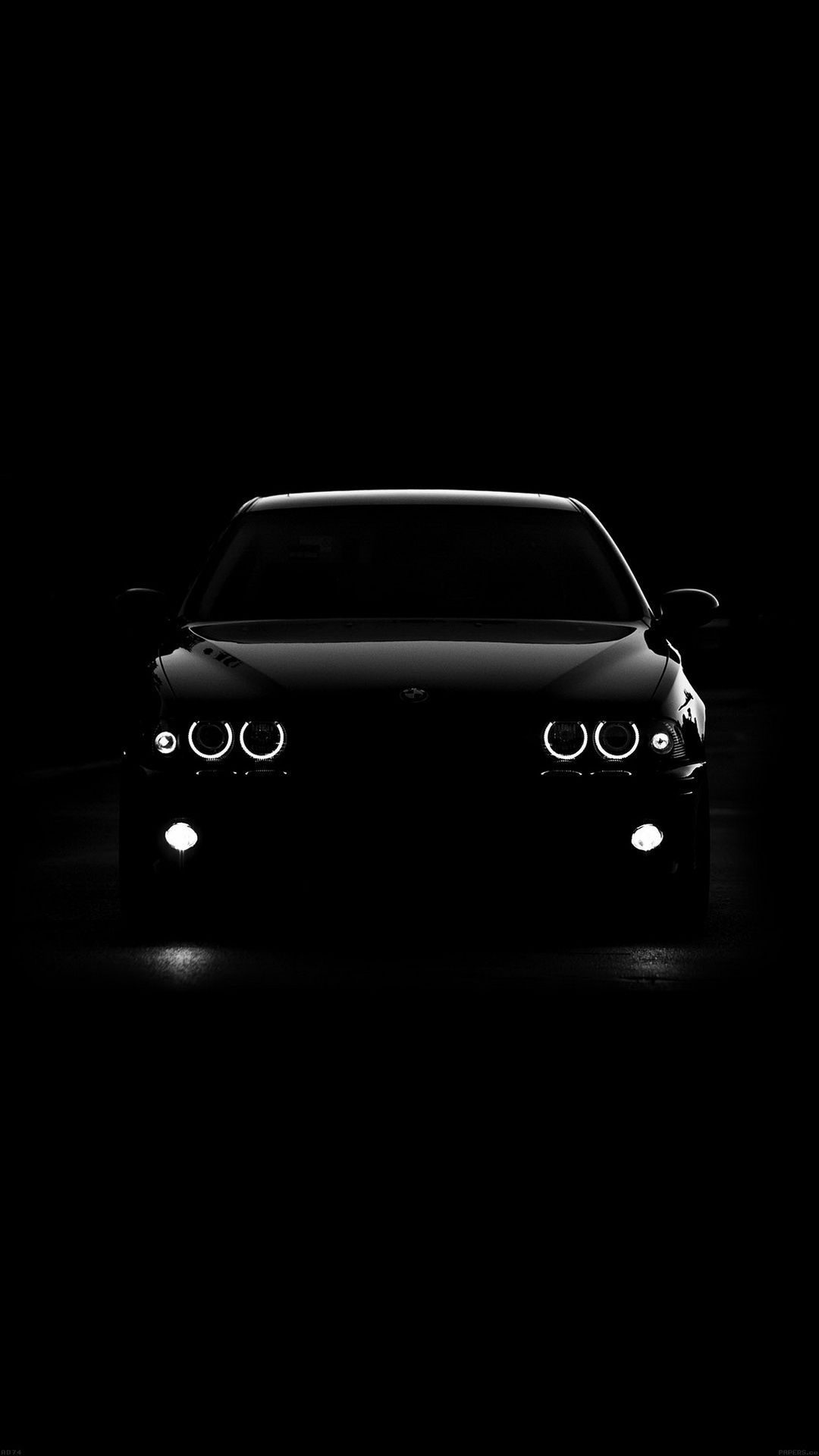 BMW nera nel buio, 1080x1920 Verticale, Mobile