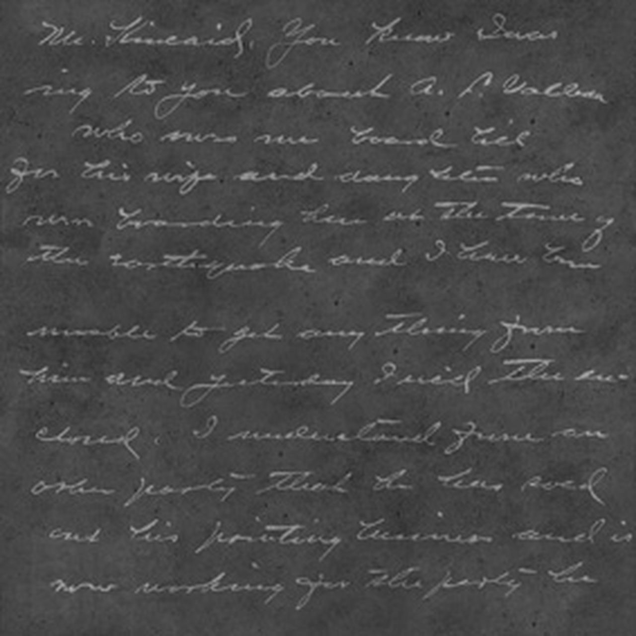 Lettera manoscritta su sfondo scuro, 1280x1280 HD, Desktop