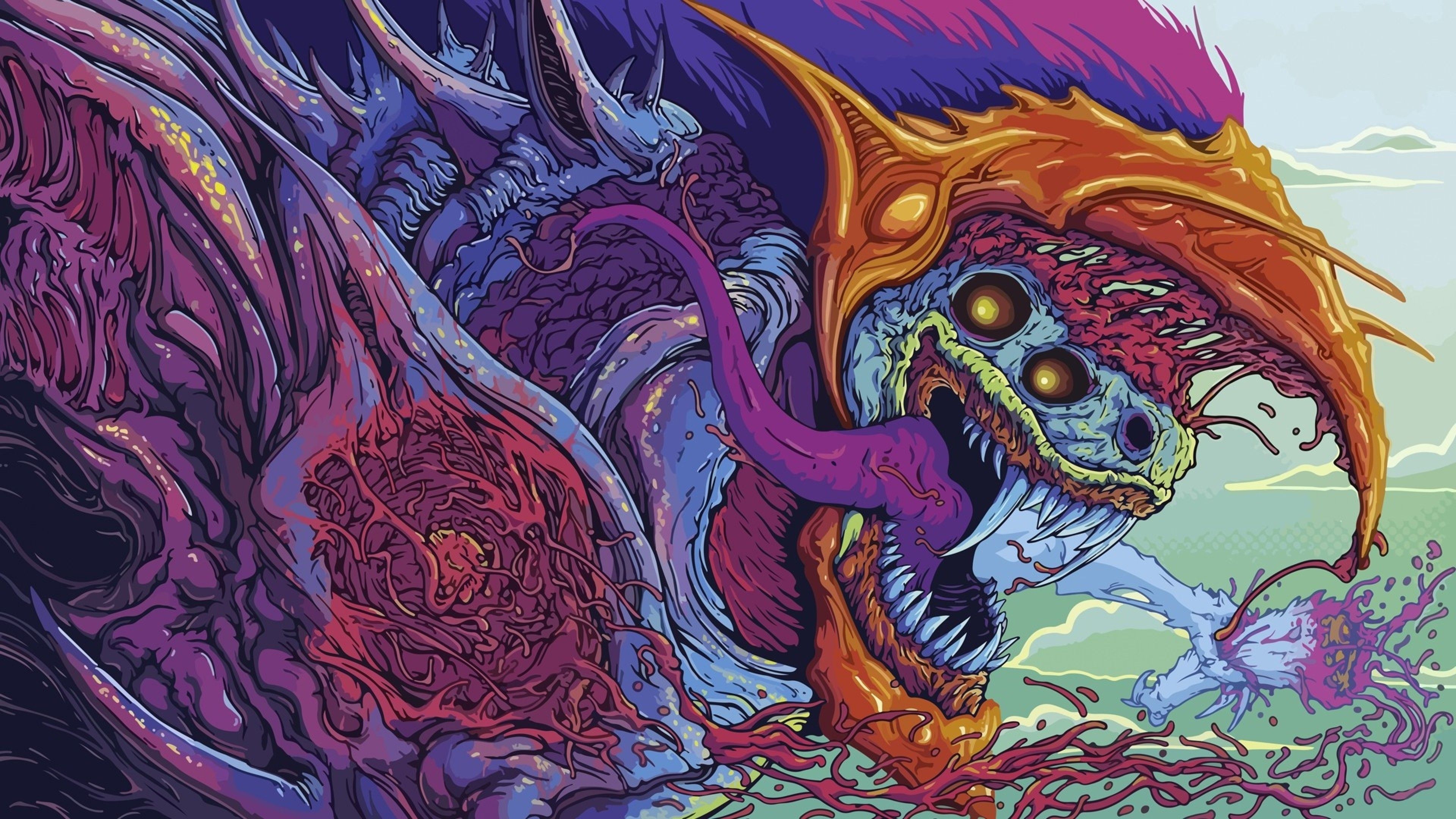 M4A1-S Hyperbeast CS:GO skin, 3840x2160 Ultra HD, 4K TV