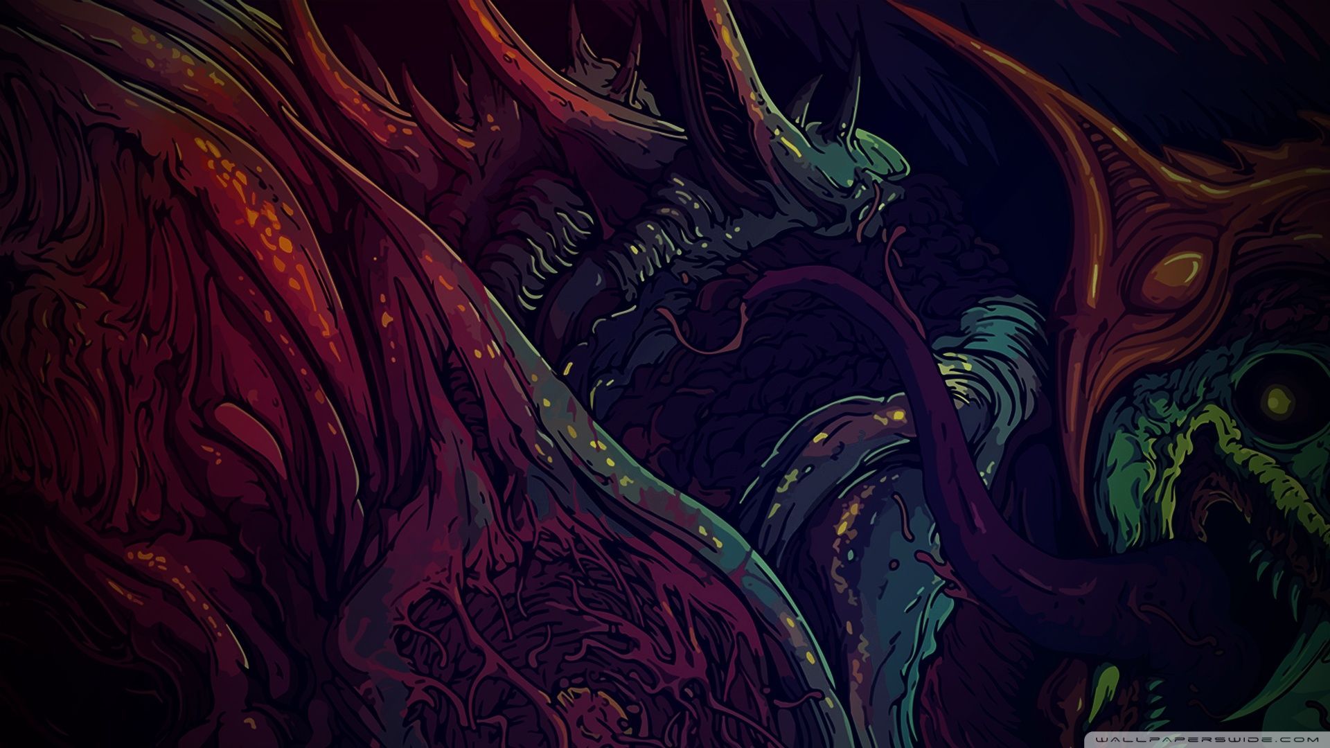 Texture astratta mostro alieno, 1920x1080 1080p, PC Desktop