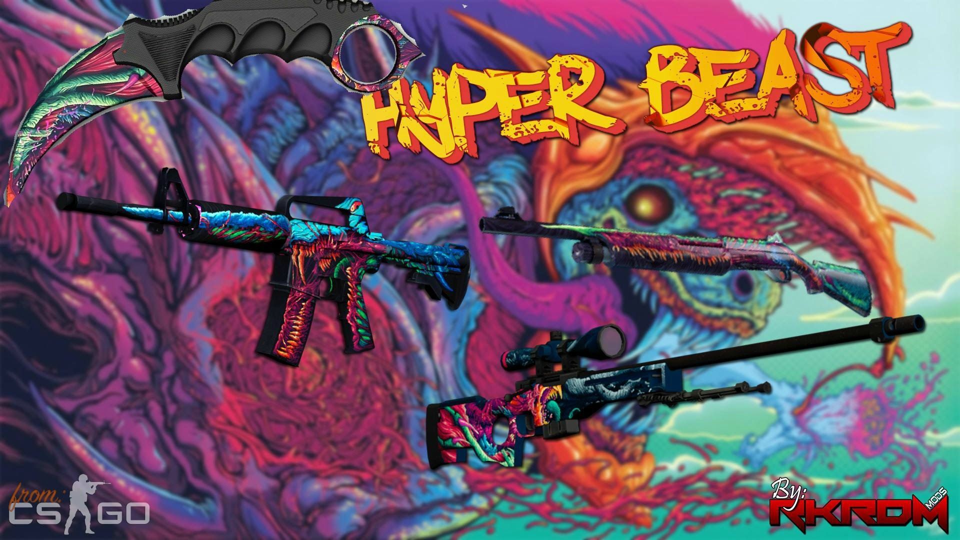 CS:GO M4A1 Hyperbeast skin, 1920x1080 Full HD 1080p, Laptop