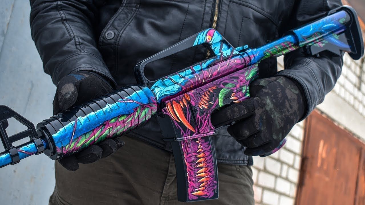 Fucile M4A1 Hyperbeast colorato, 1280x720 720p, PC