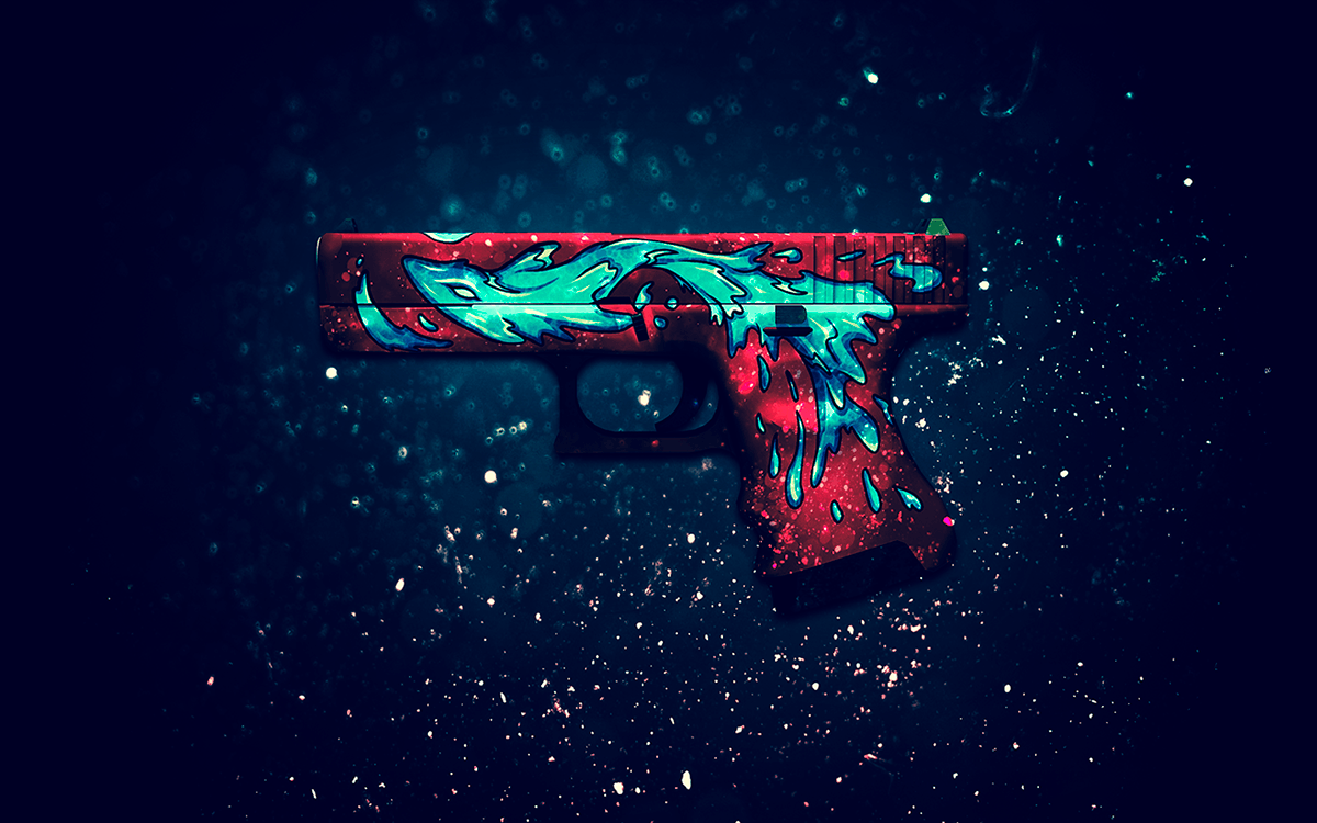 Pistola CS:GO skin hyperbeast, 1200x750 HD, Desktop