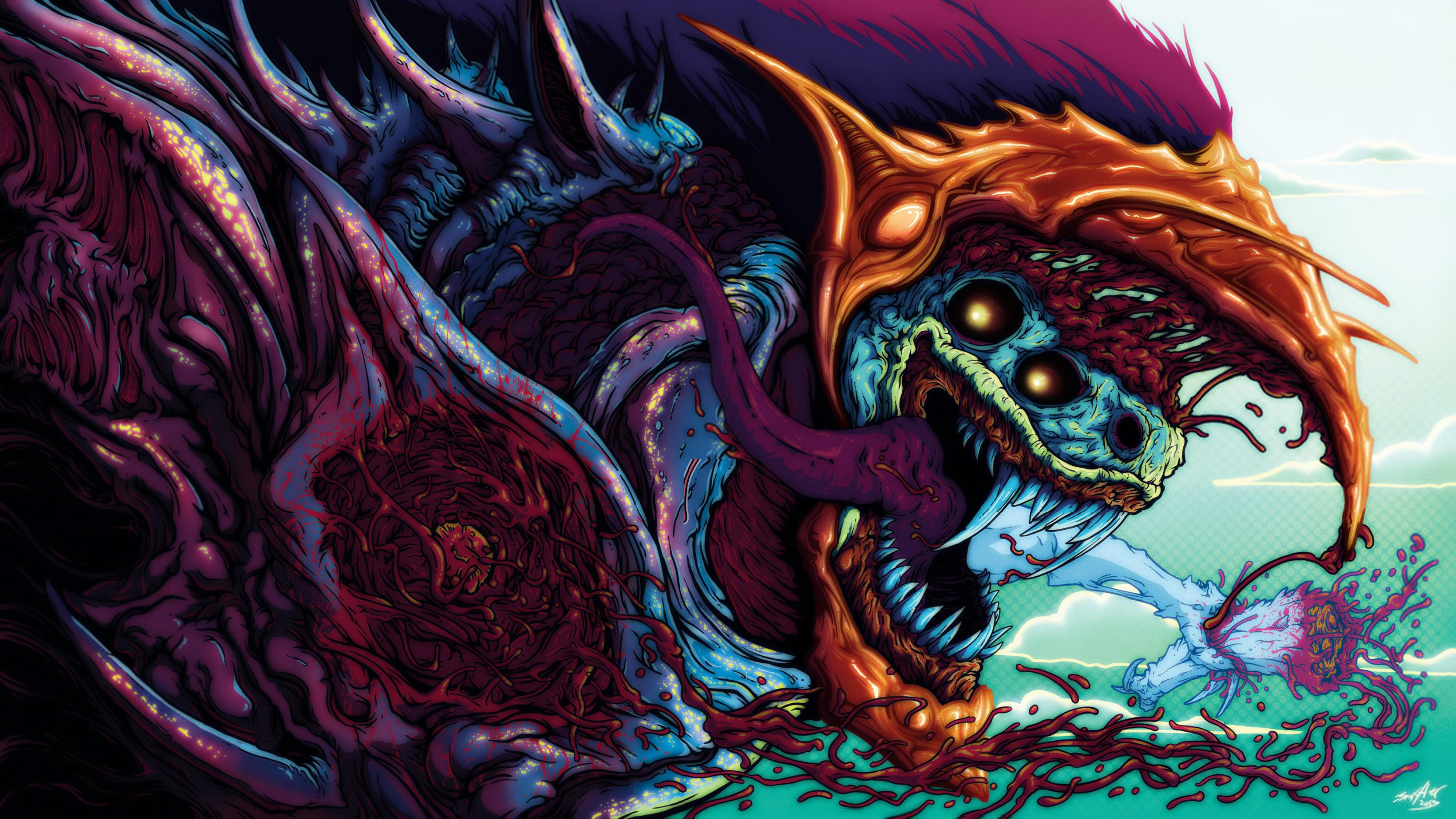 M4A1 Hyperbeast mostro colorato, 4000x2251 Ultra HD, 4K TV