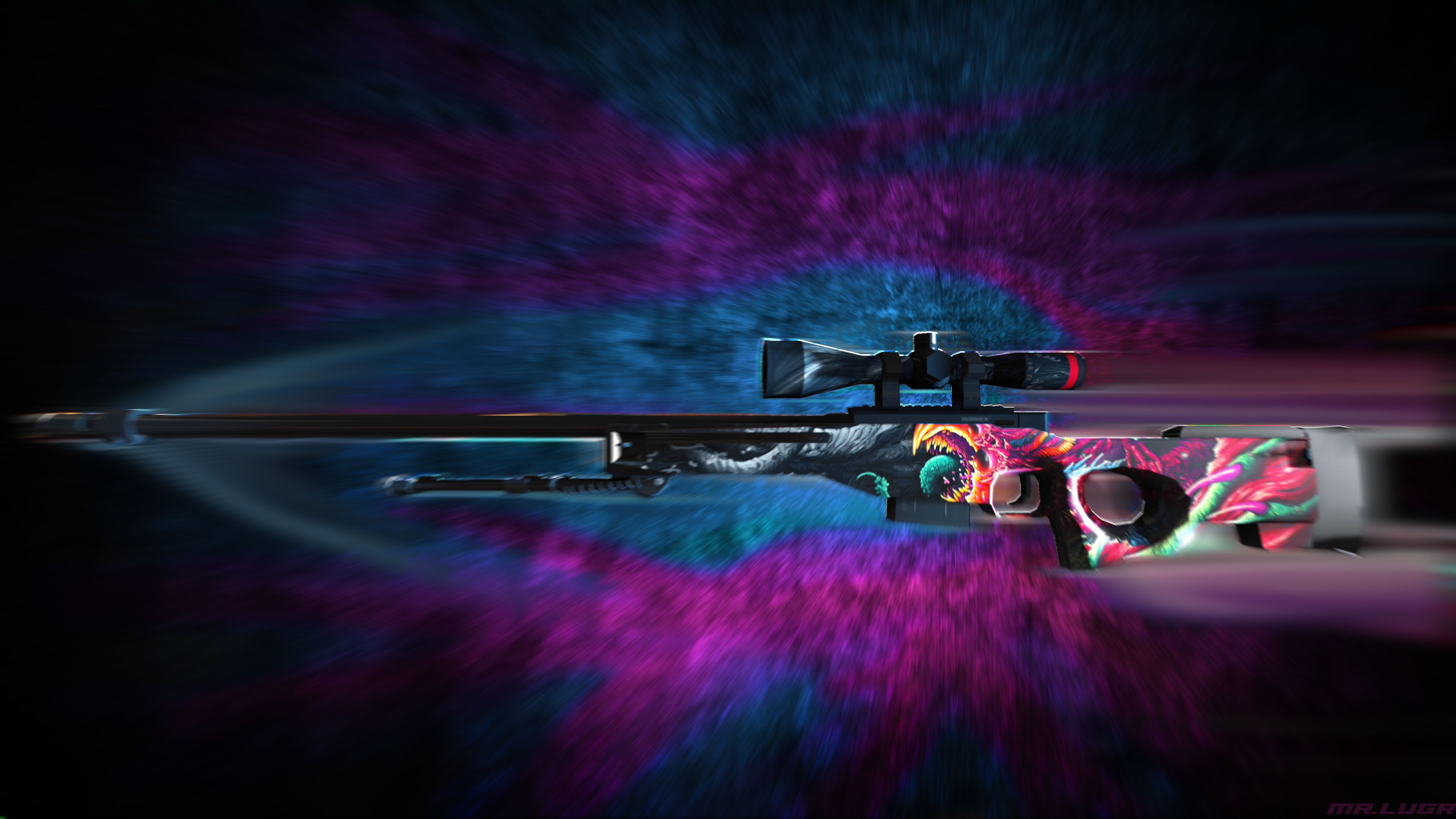 Fucile da cecchino Hyperbeast CS:GO, 3840x2160 4K Ultra HD, Monitor 4K