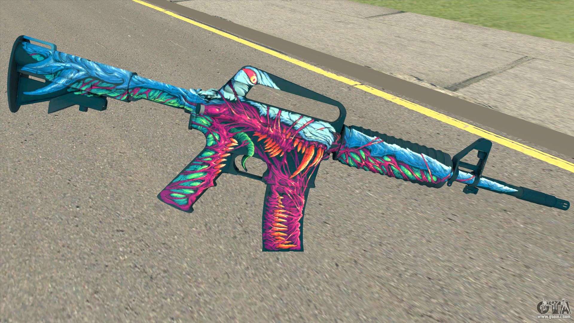 Fucile M4A1 Hyperbeast colorato, 1920x1080 Full HD, Laptop