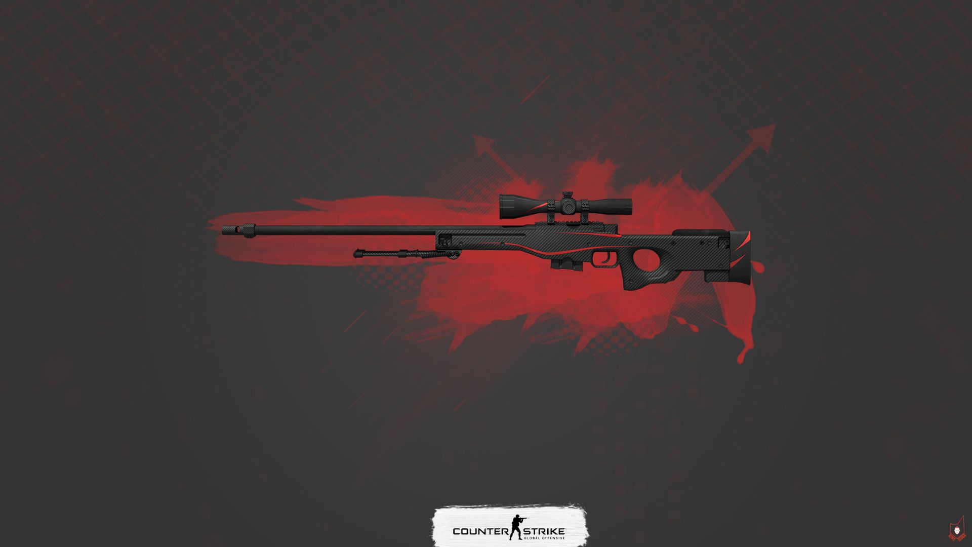 Fucile da cecchino CS:GO rosso, 1920x1080 Full HD, Desktop