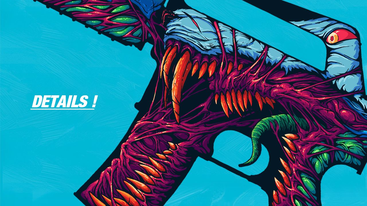M4A1 Hyperbeast skin CS:GO, 1280x720 720p, PC