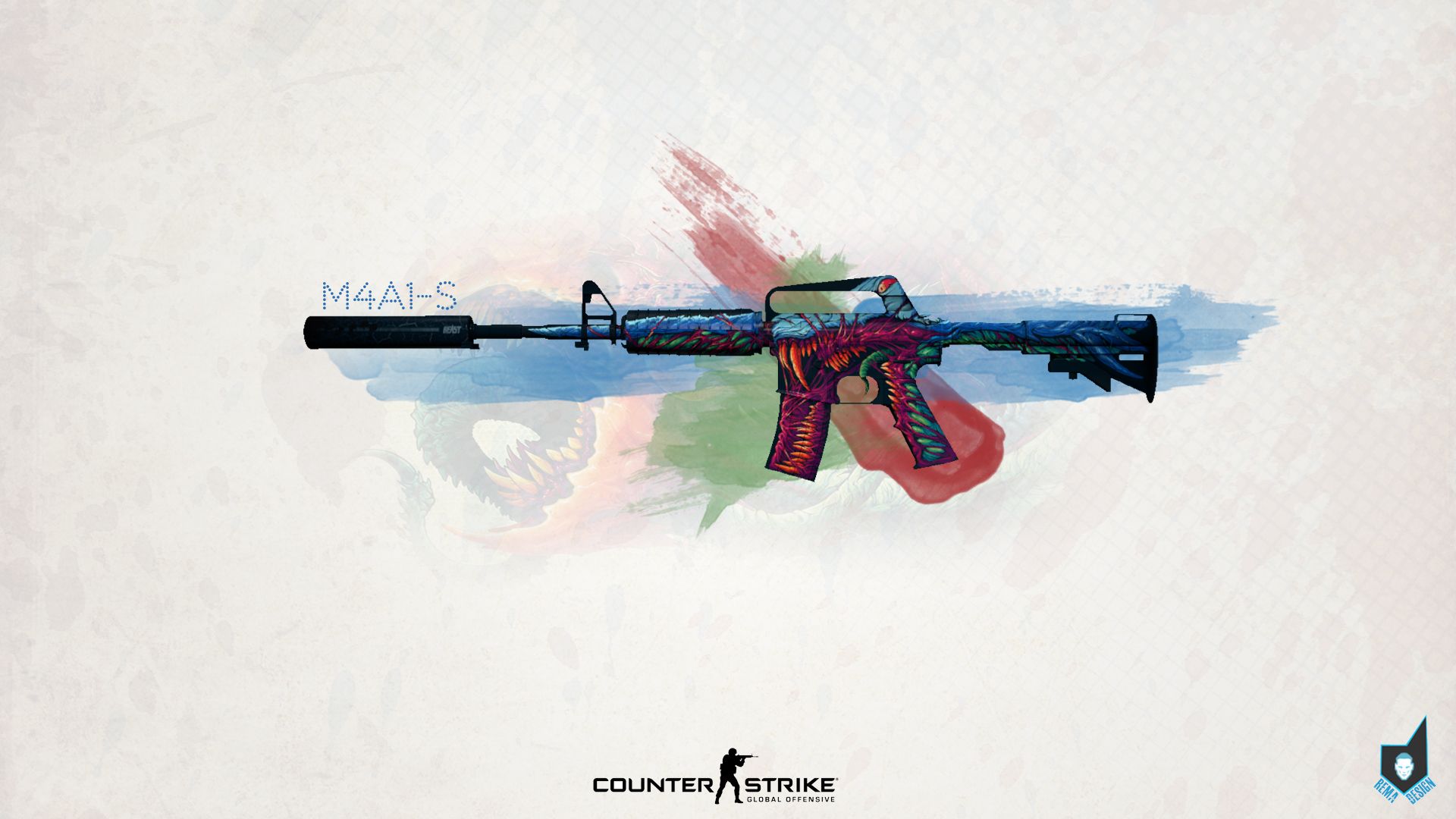 M4A1-S Hyperbeast Counter-Strike, 1920x1080 Full HD, Laptop