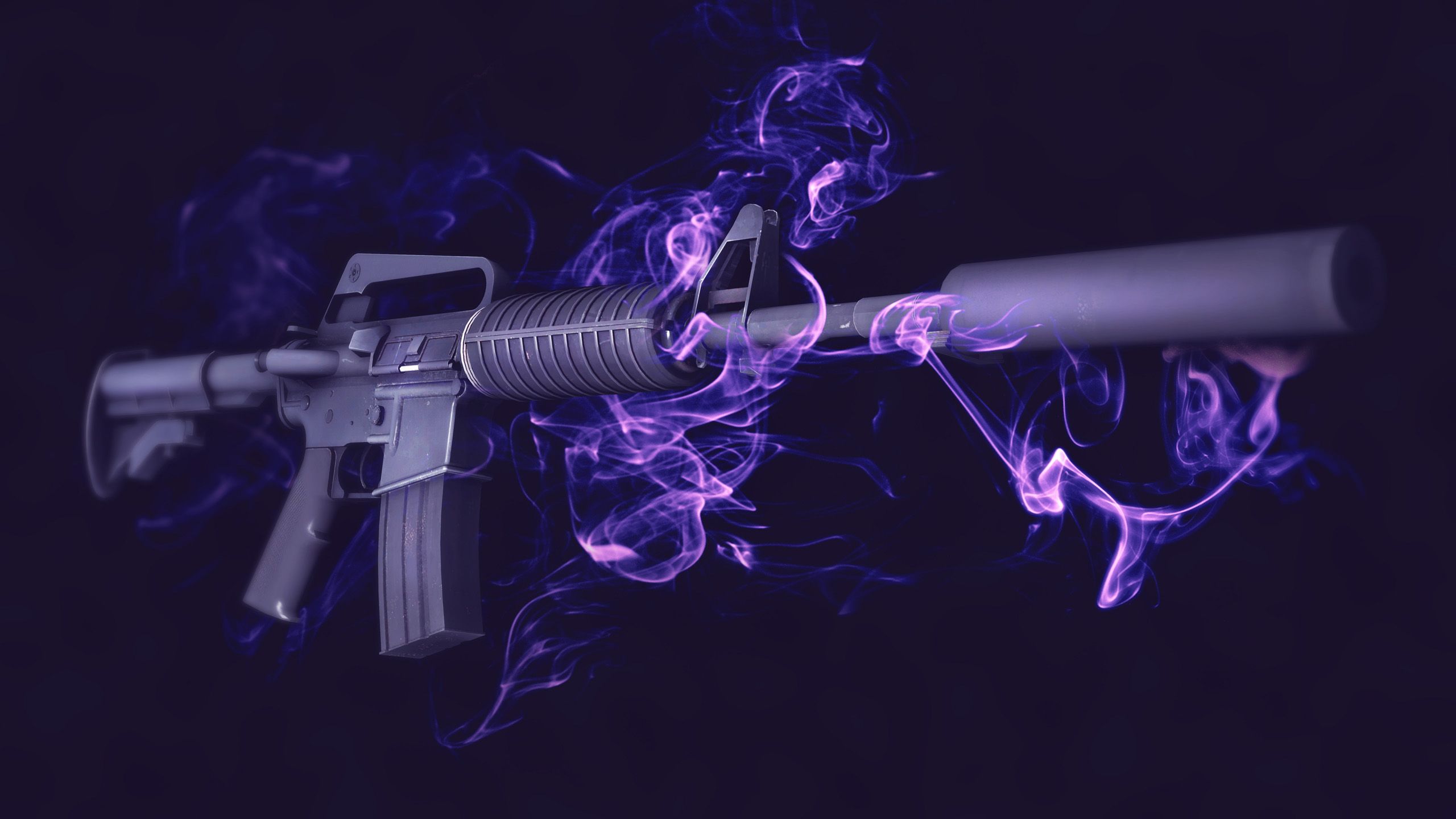 M4A1 fumo viola, 2560x1440 2K QHD, PC