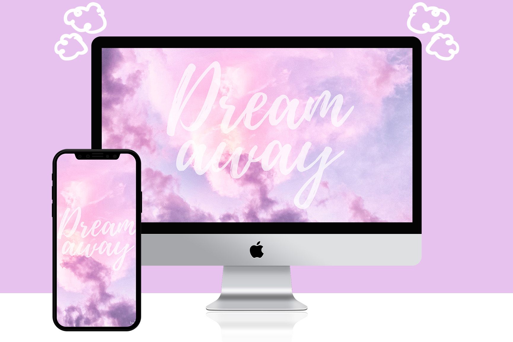 Cielo pastello con scritta Dream Away, sfondi Mac, 1730x1155 900p, MacBook Air