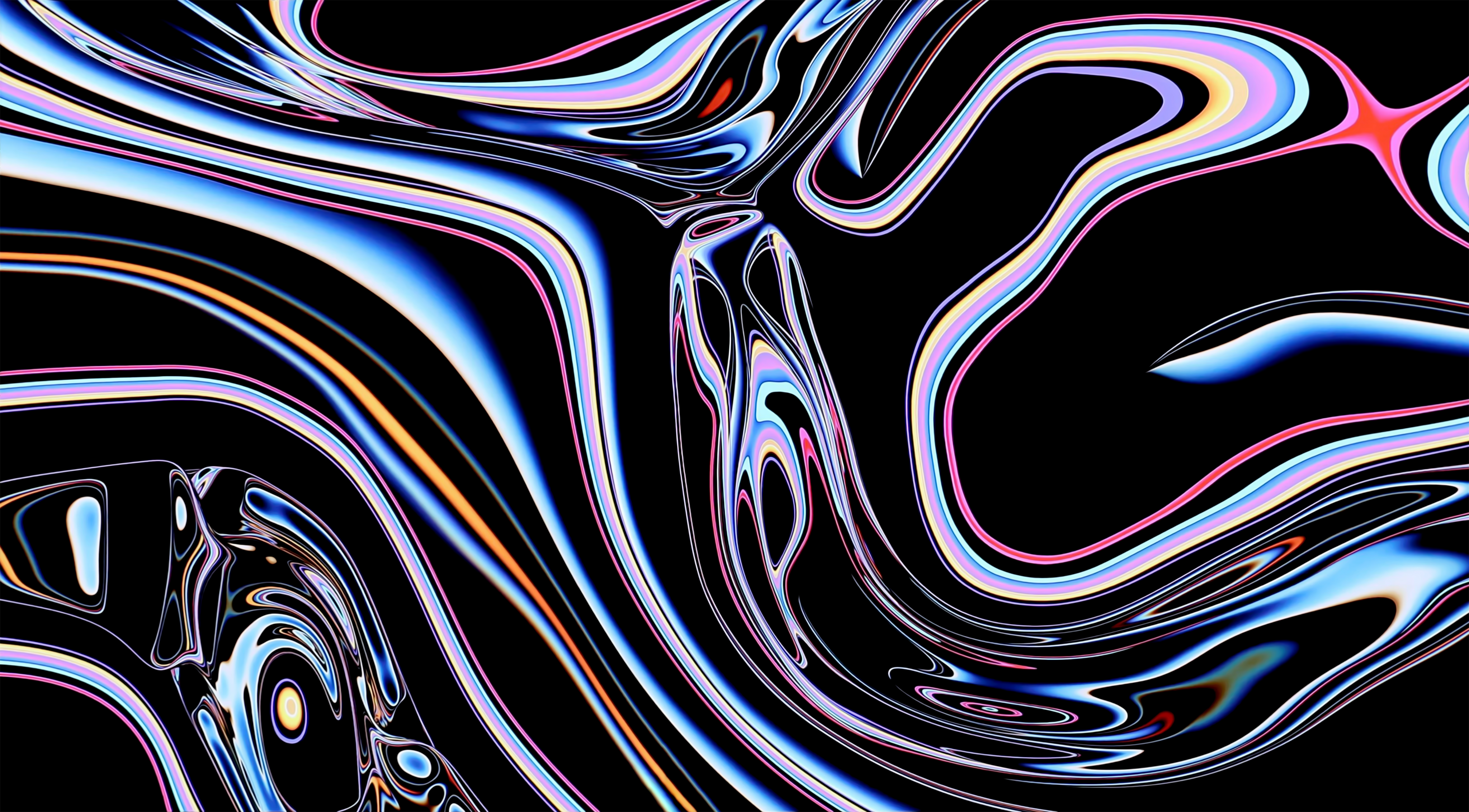 Sfondo astratto liquido colorato, 4096x2265 Ultra HD, MacBook Air