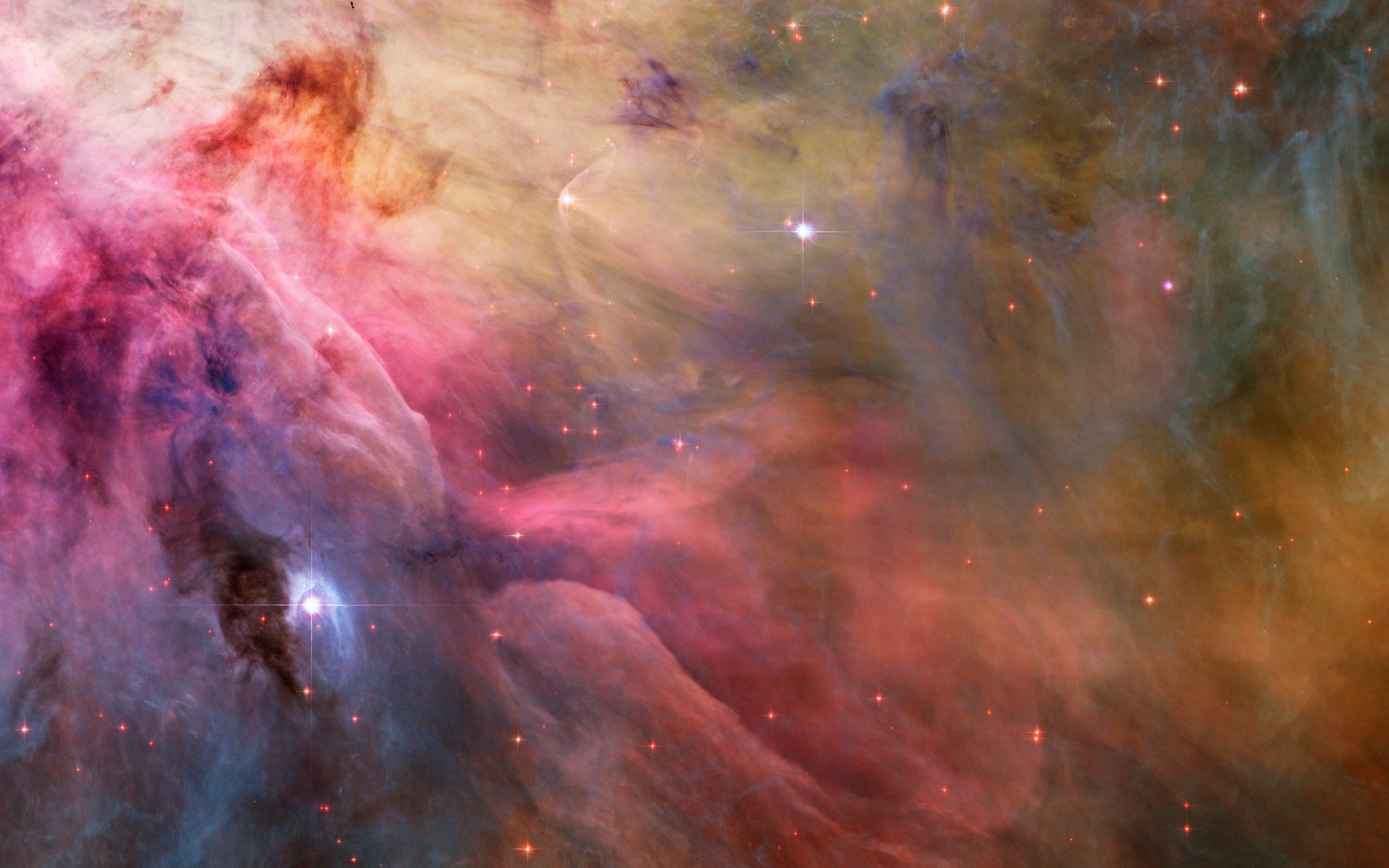 Nebulosa spaziale blu arancione, 2880x1800 WQXGA, iMac
