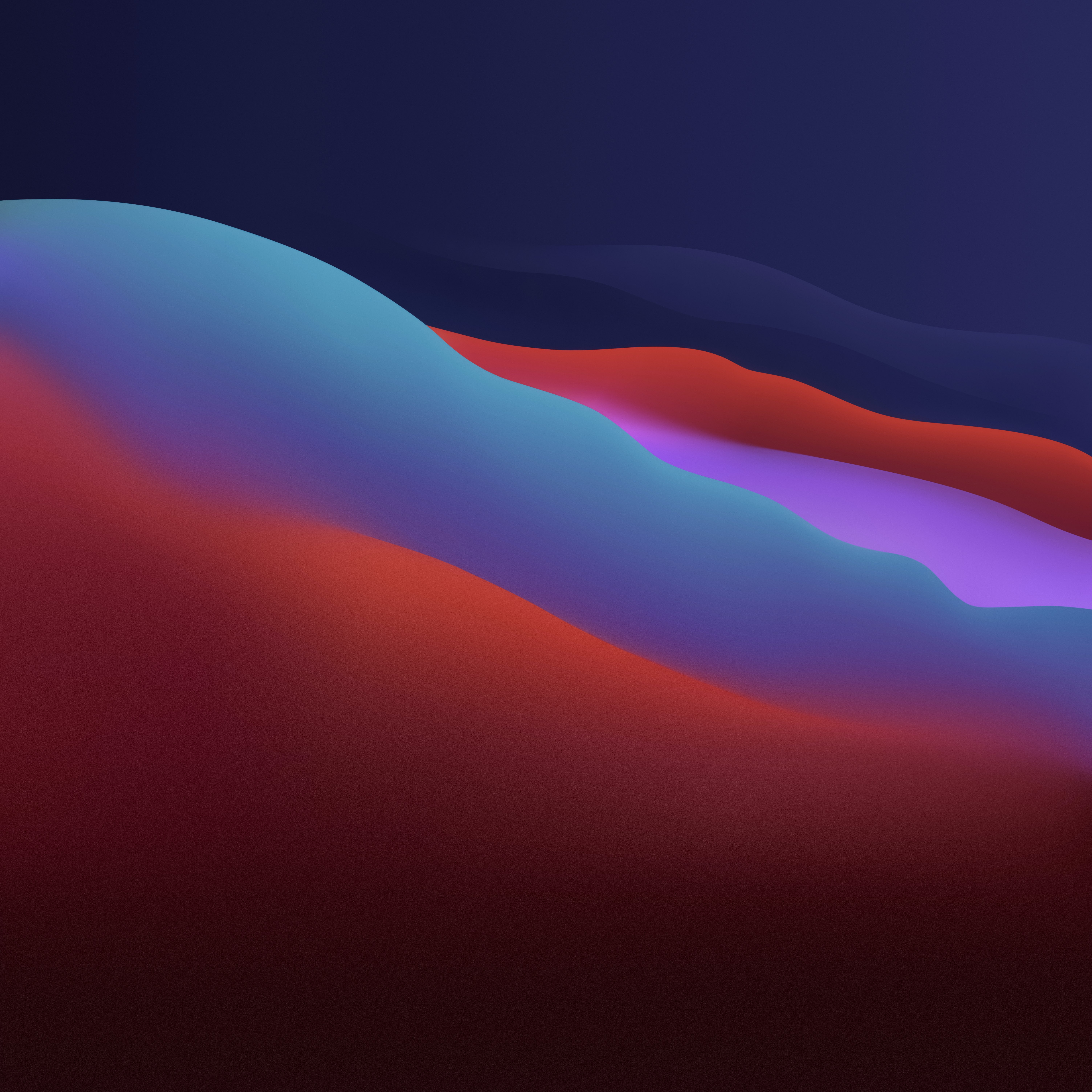 Onde astratte macOS Big Sur, 6016x6016 UHD, Mac