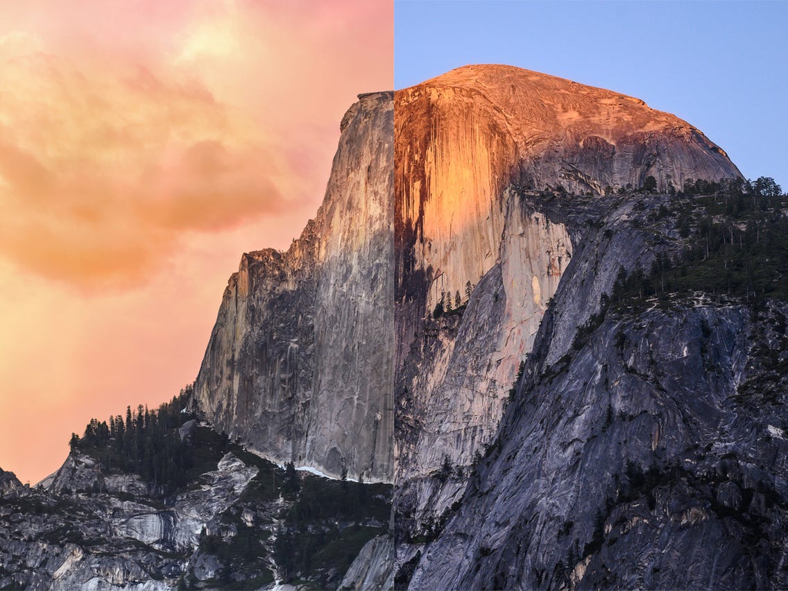 Montagna Half Dome Yosemite, 1136x852 HD, MacBook Pro