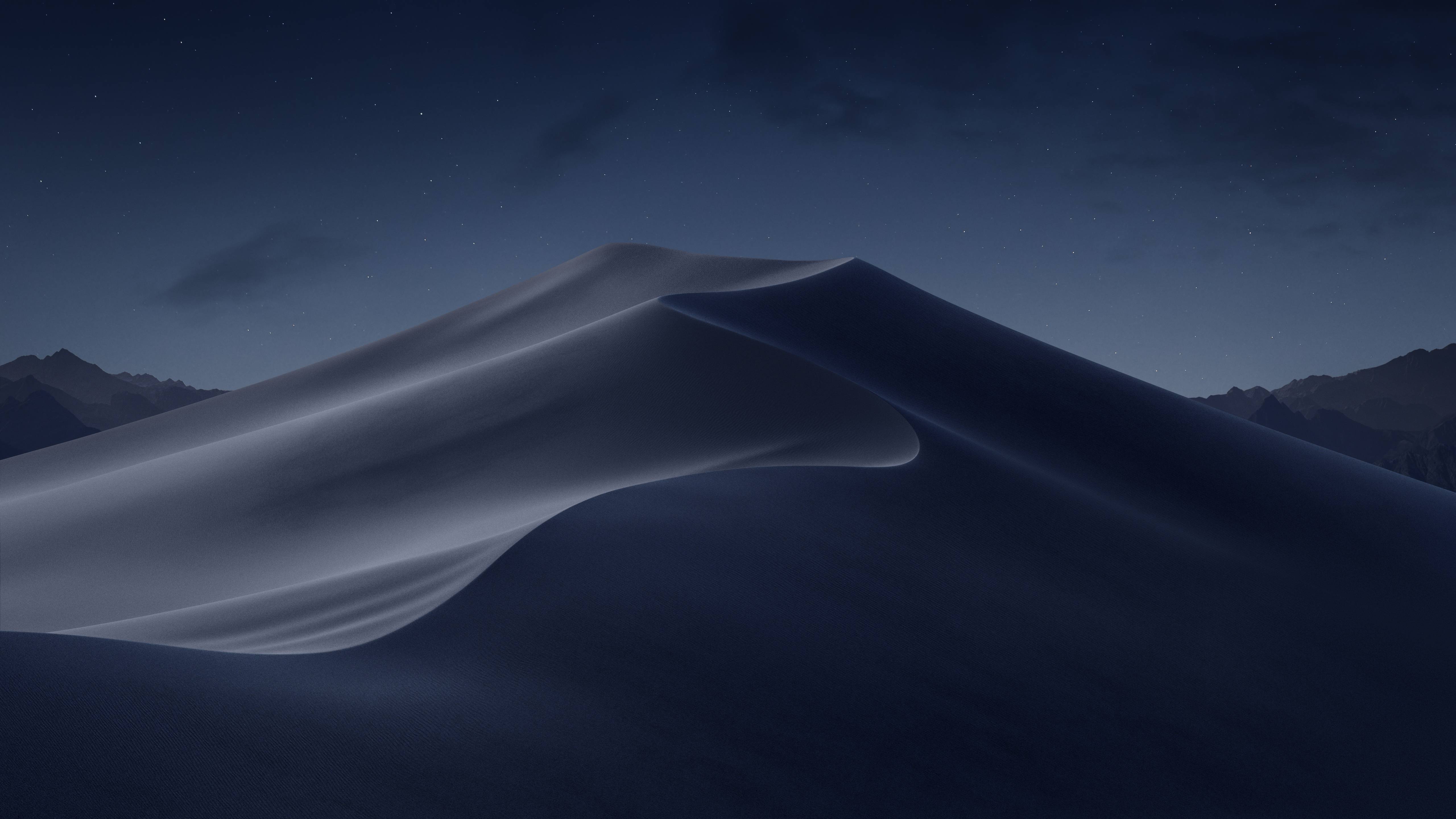 Duna deserto notte blu, 5120x2880 4K Ultra HD, iMac
