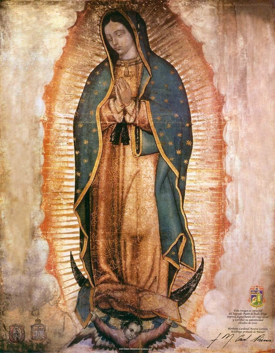 Madonna di Guadalupe dipinto, 937x1200 Verticale, Mobile