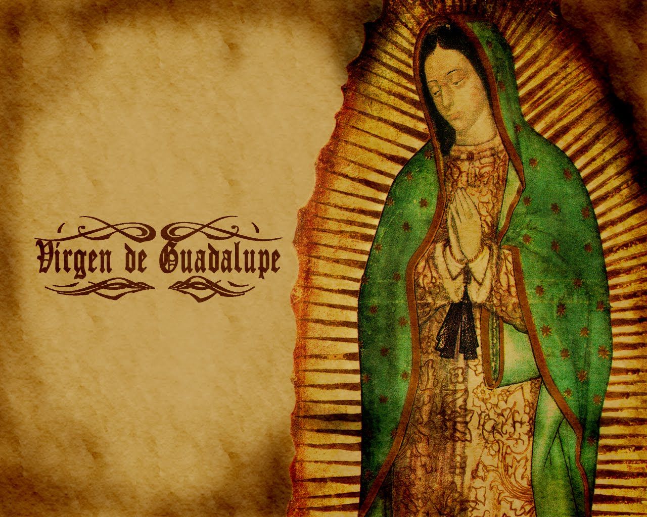 Virgen de Guadalupe manto verde, 1280x1024 720p, Laptop
