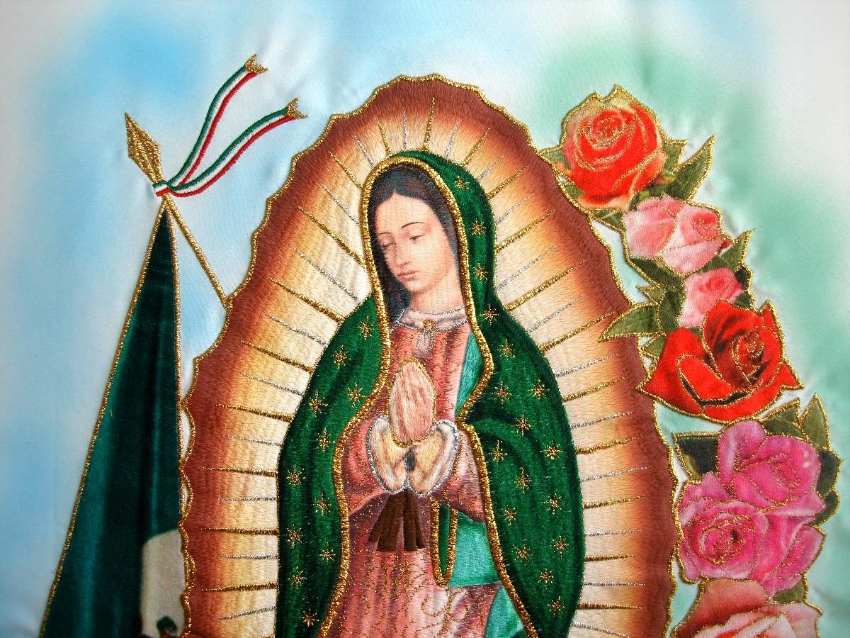 Madonna di Guadalupe con rose, 1200x900 HD, PC