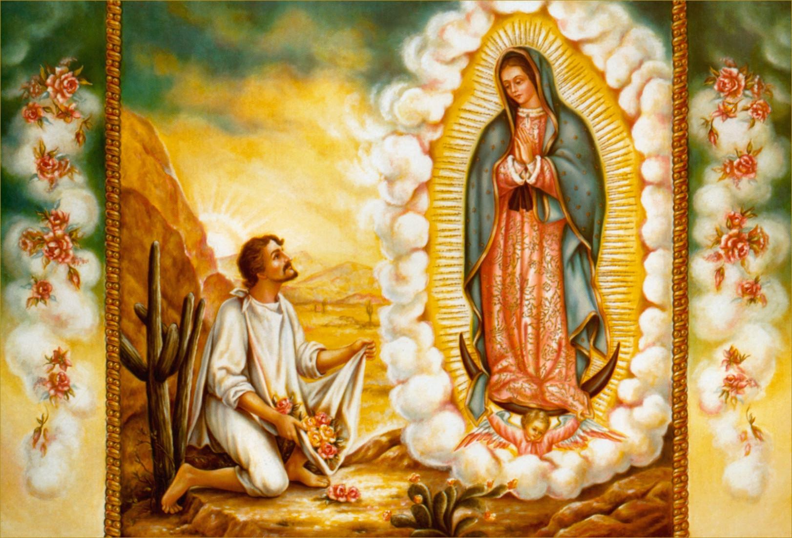 Madonna di Guadalupe con Juan Diego, 1622x1102 HD Ready, Desktop