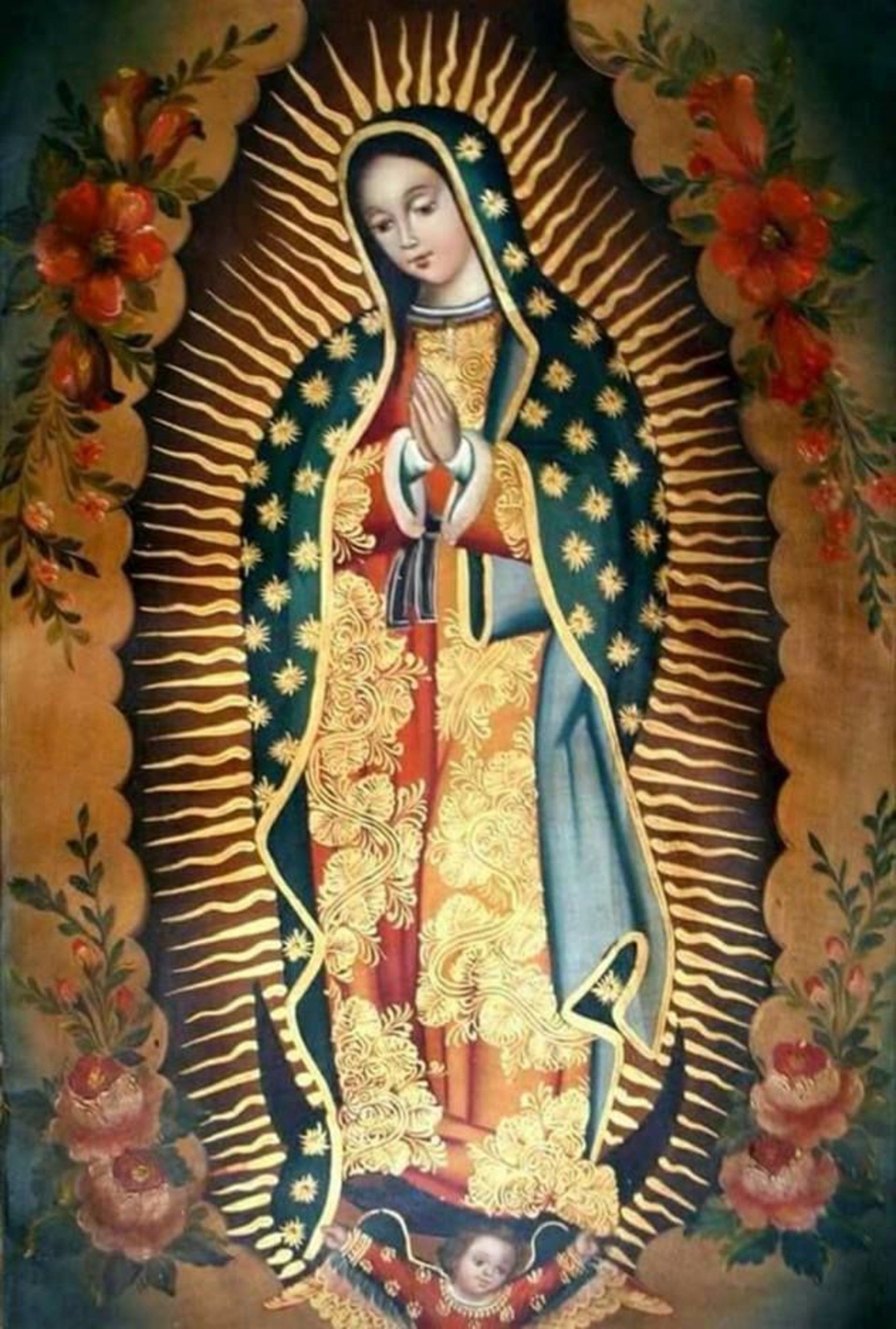 Madonna di Guadalupe dipinto, 1920x2848 Full HD Verticale, Smartphone
