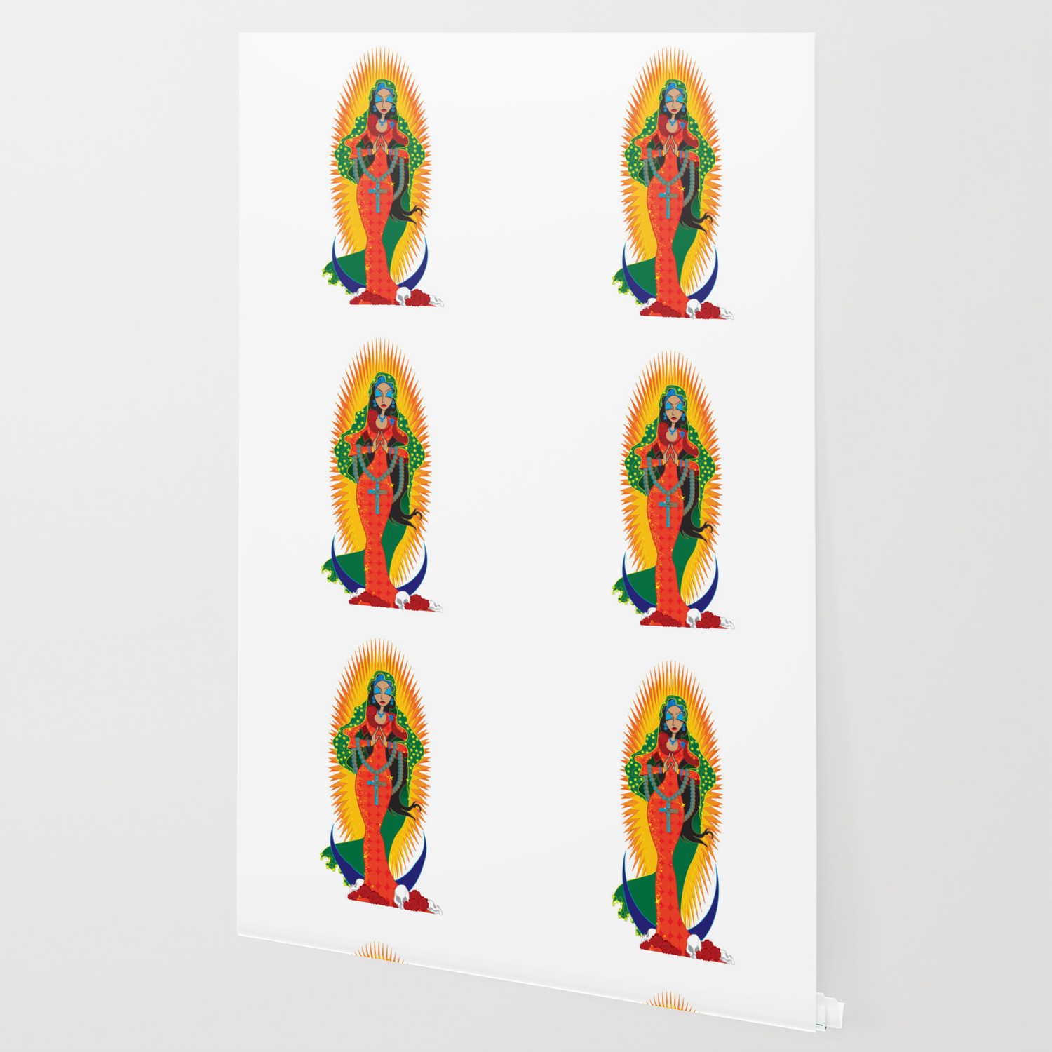 Virgen de Guadalupe illustrazione colorata, 1500x1500 HD, Desktop