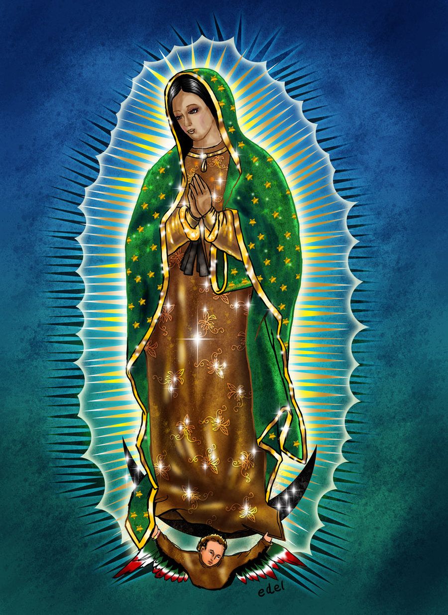 Madonna di Guadalupe illustrata, 900x1233 Verticale, Xiaomi