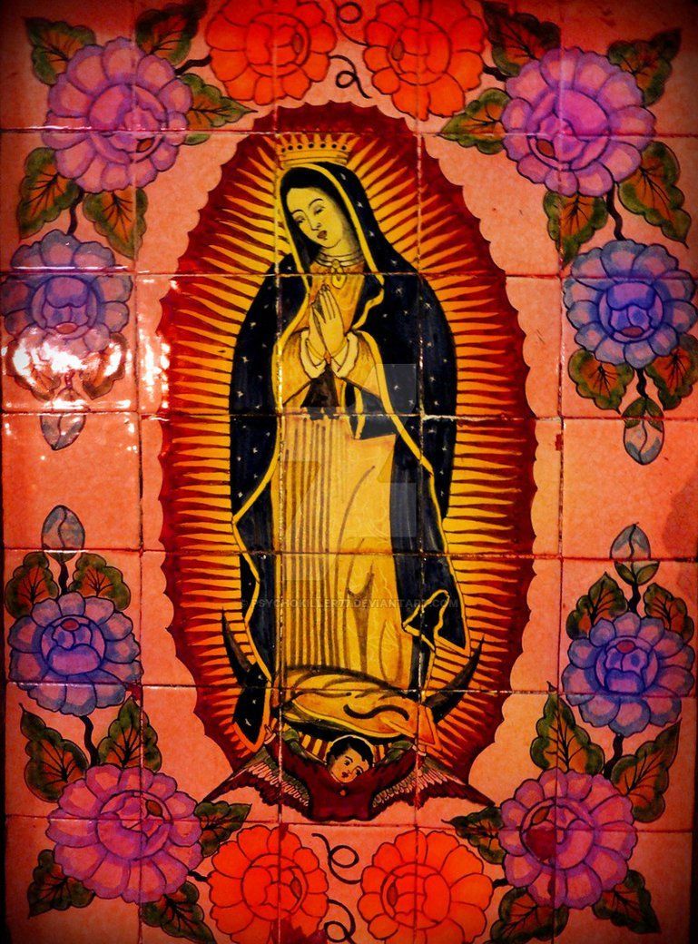 Madonna di Guadalupe su piastrelle, 769x1040 Full HD Verticale, iPhone