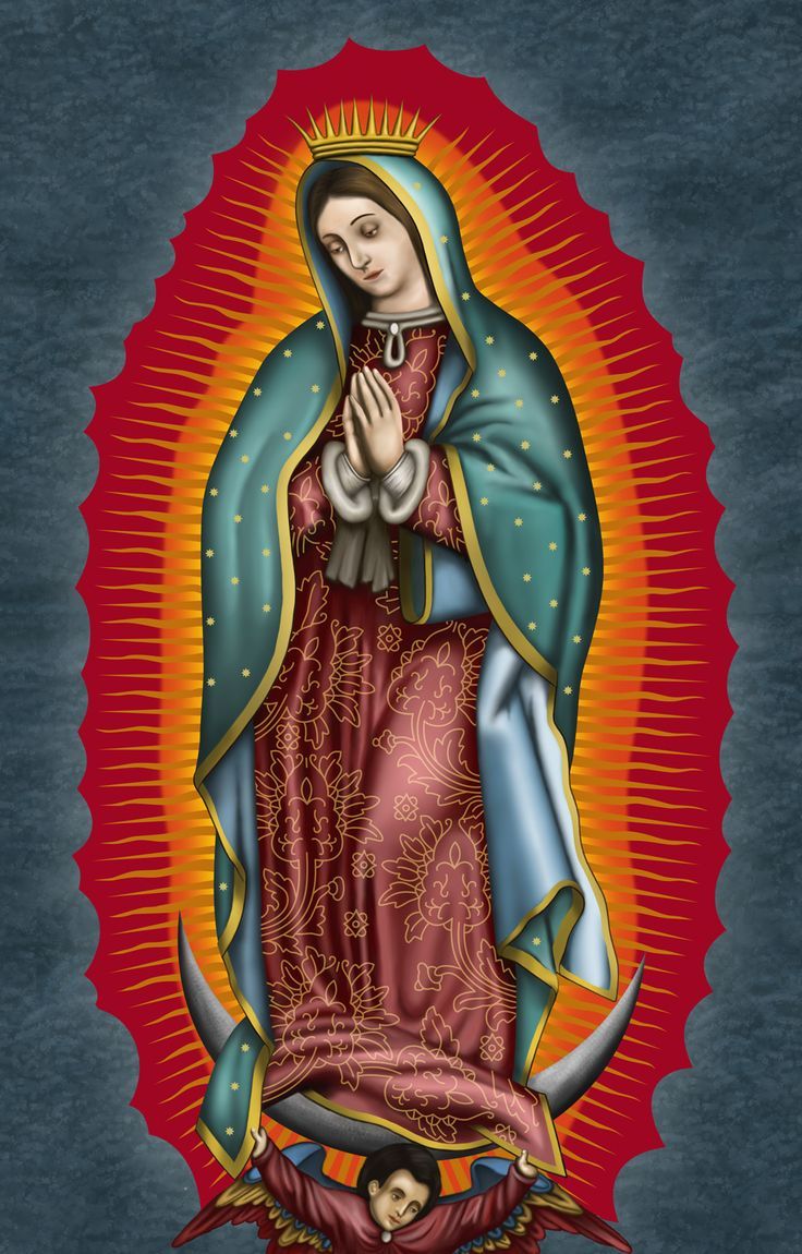 Madonna di Guadalupe illustrazione, 736x1150 Full HD Verticale, Smartphone