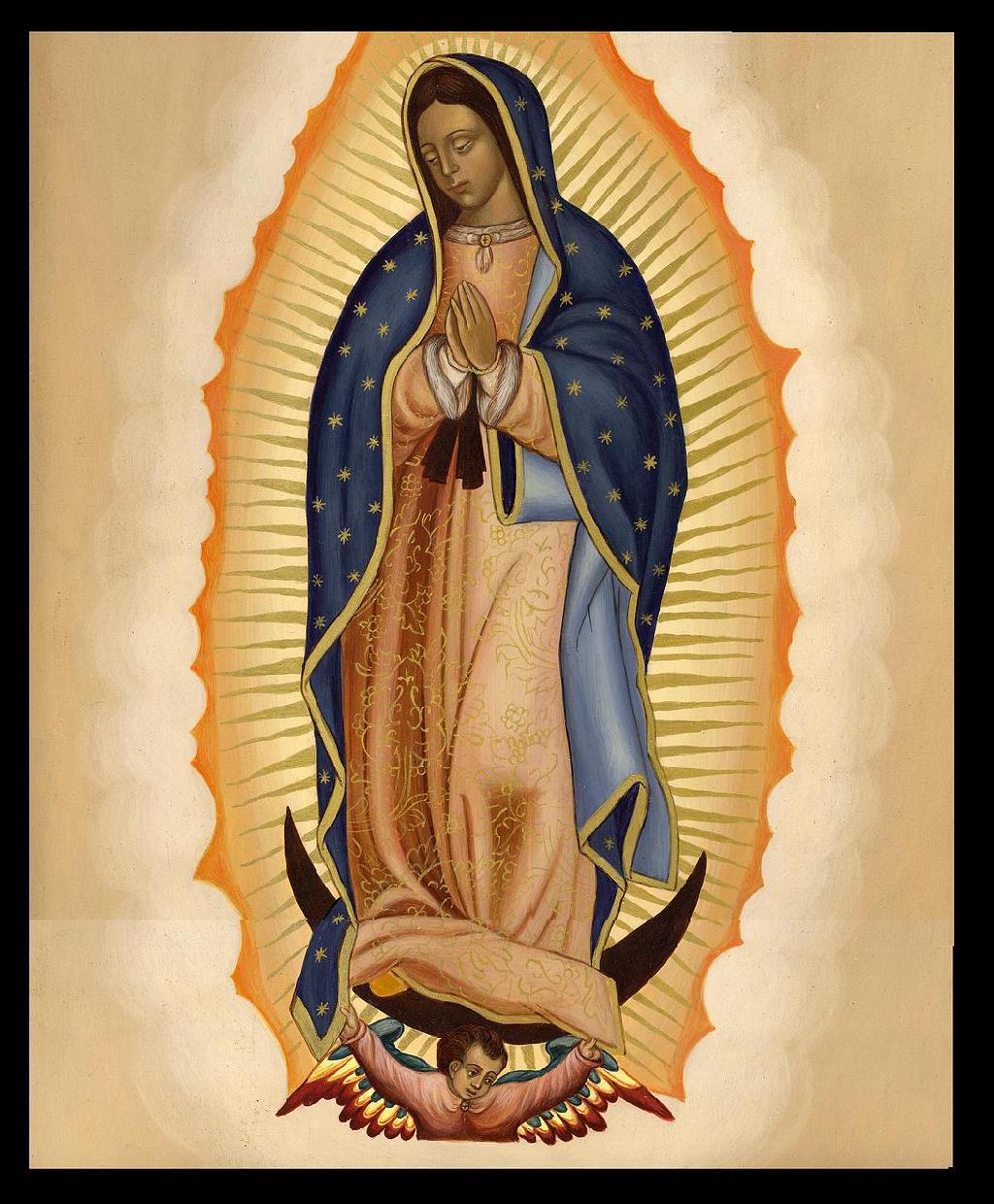 Madonna di Guadalupe con aureola, 1024x1240 Verticale, Mobile