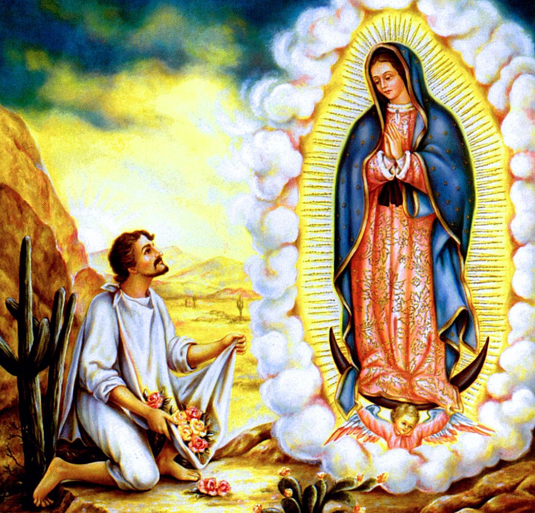 Madonna di Guadalupe con Juan Diego, 1101x1056 HD, PC