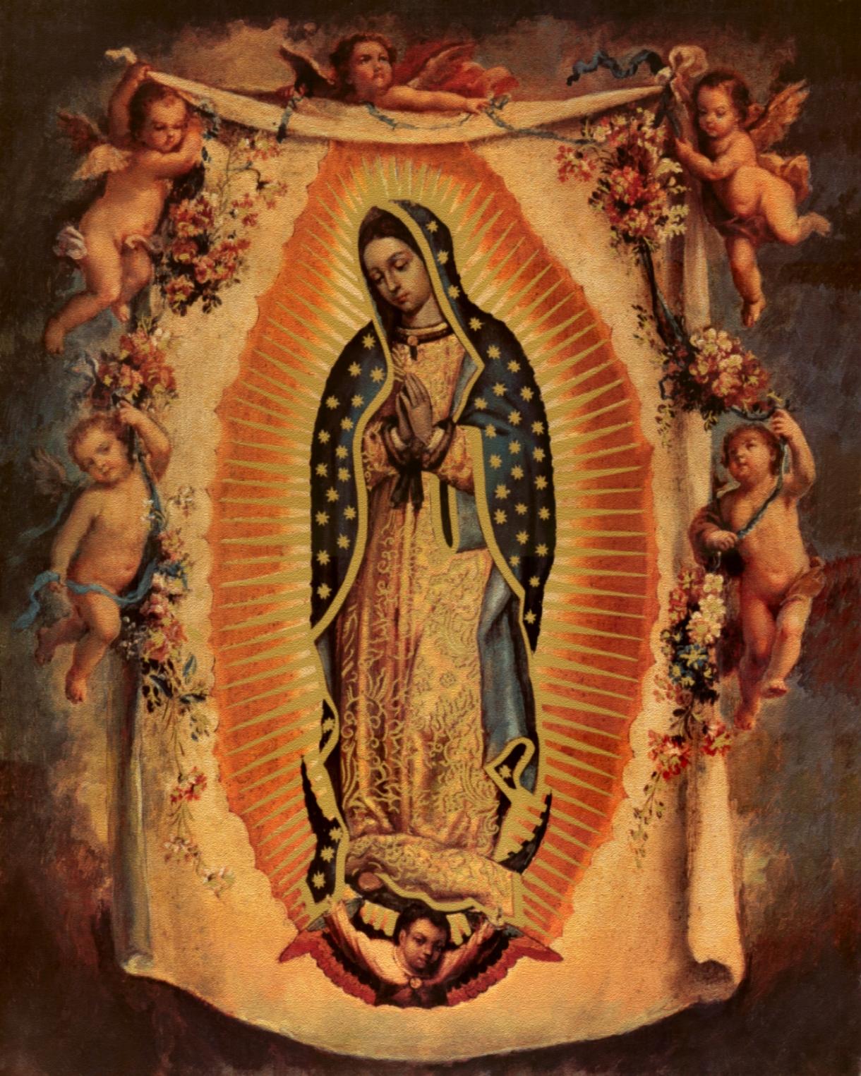Madonna di Guadalupe con angeli, 1220x1525 Full HD Verticale, iPhone