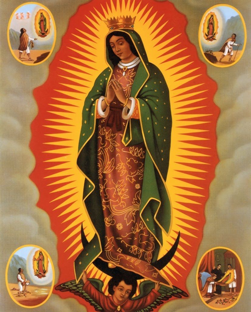 Vergine di Guadalupe icona, 826x1025 Verticale, Mobile
