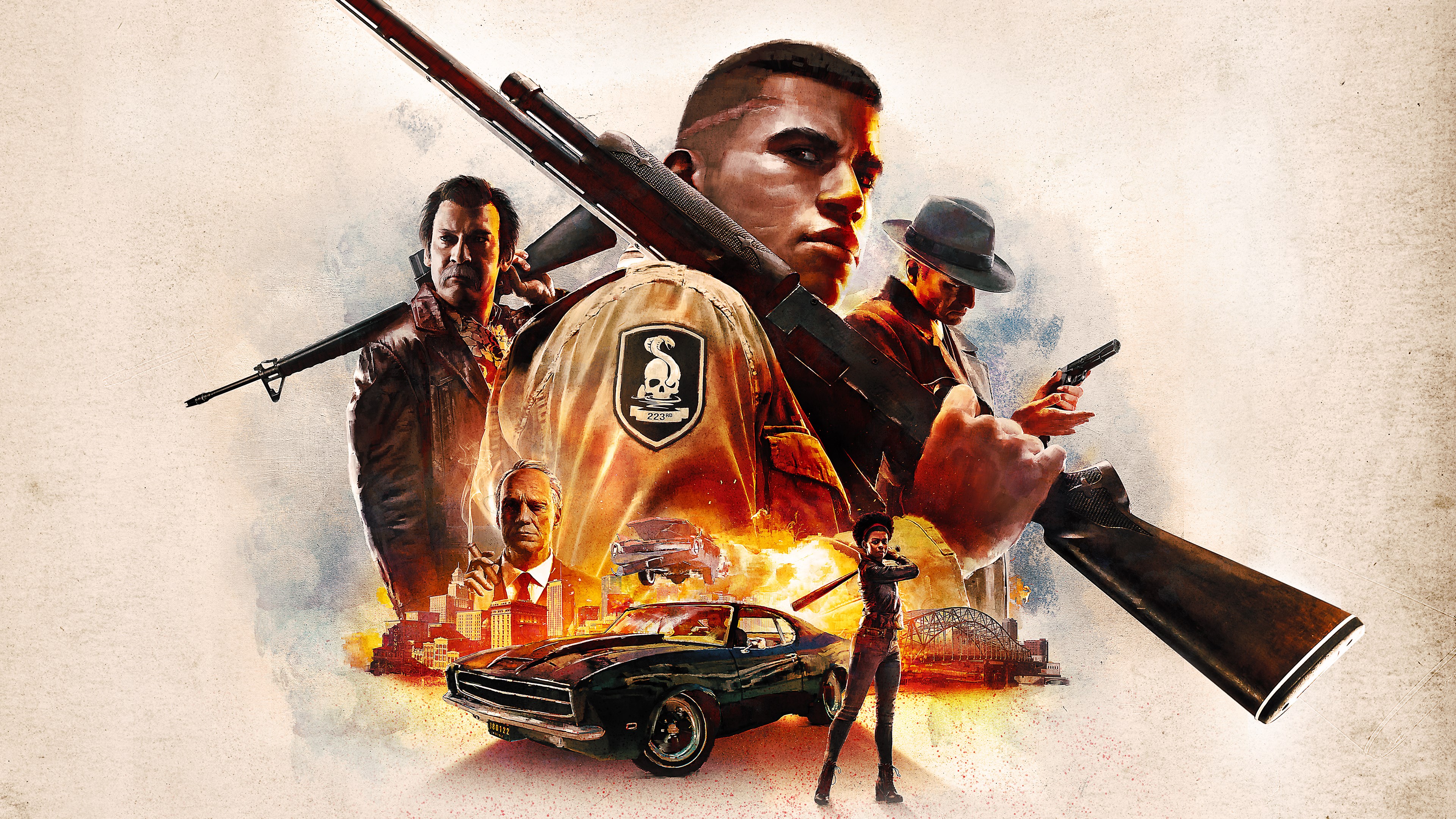 Mafia III personaggi e auto, 3840x2160 UHD, PC 4K