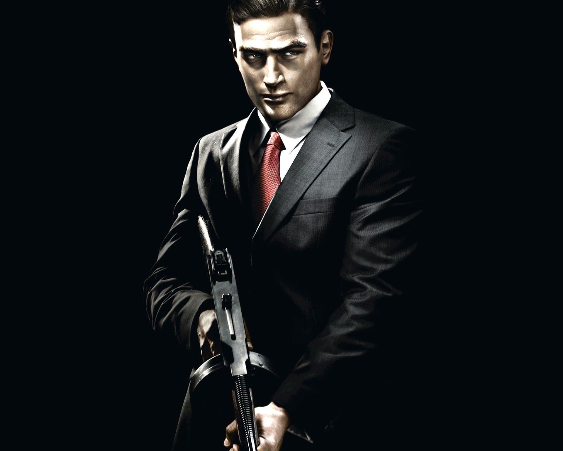 Uomo mafioso con mitra, 1920x1536 Full HD+ WUXGA, Desktop