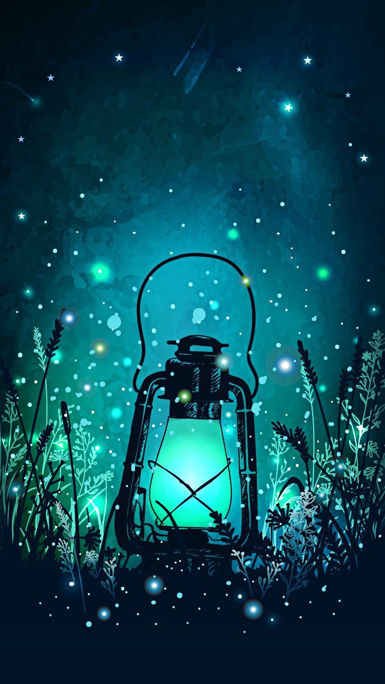 Lanterna magica luci verdi, 750x1334 Verticale, Mobile