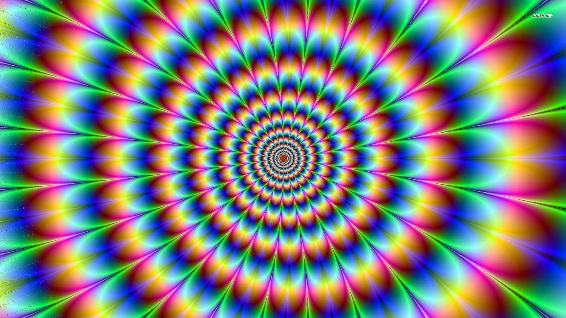 Illusione ottica cerchi concentrici colorati, 1920x1080 Full HD 1080p, Laptop