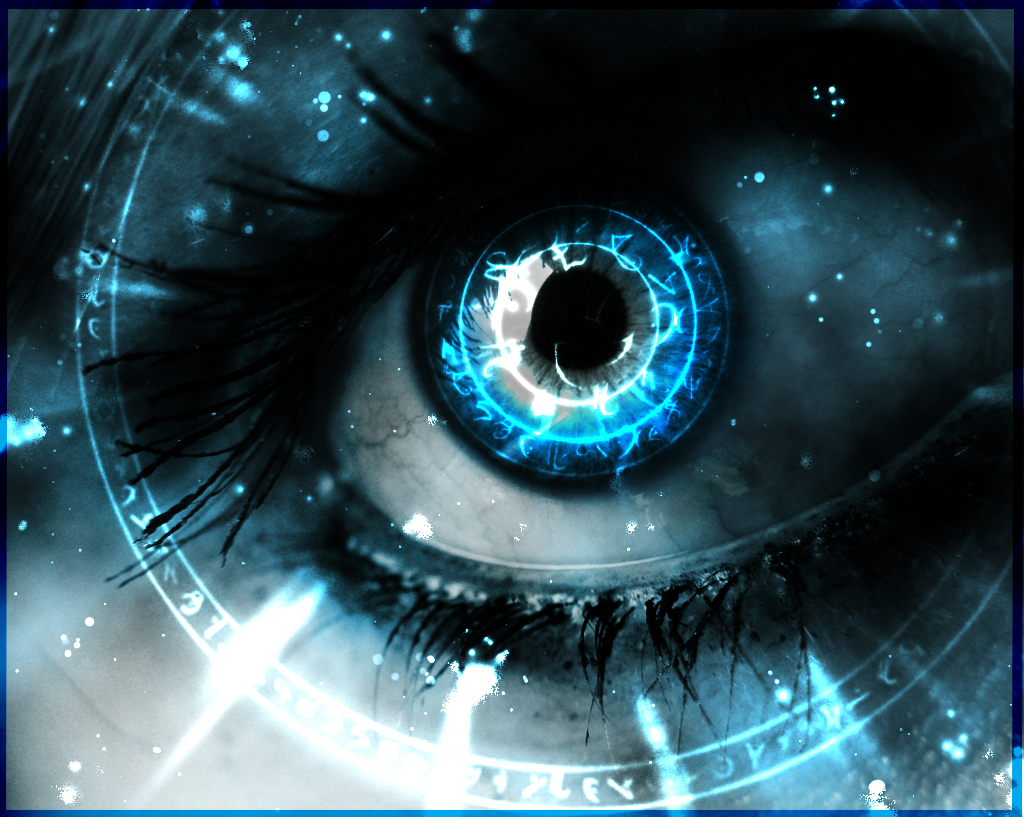 Occhio magico blu luminoso, 1024x817 HD, PC