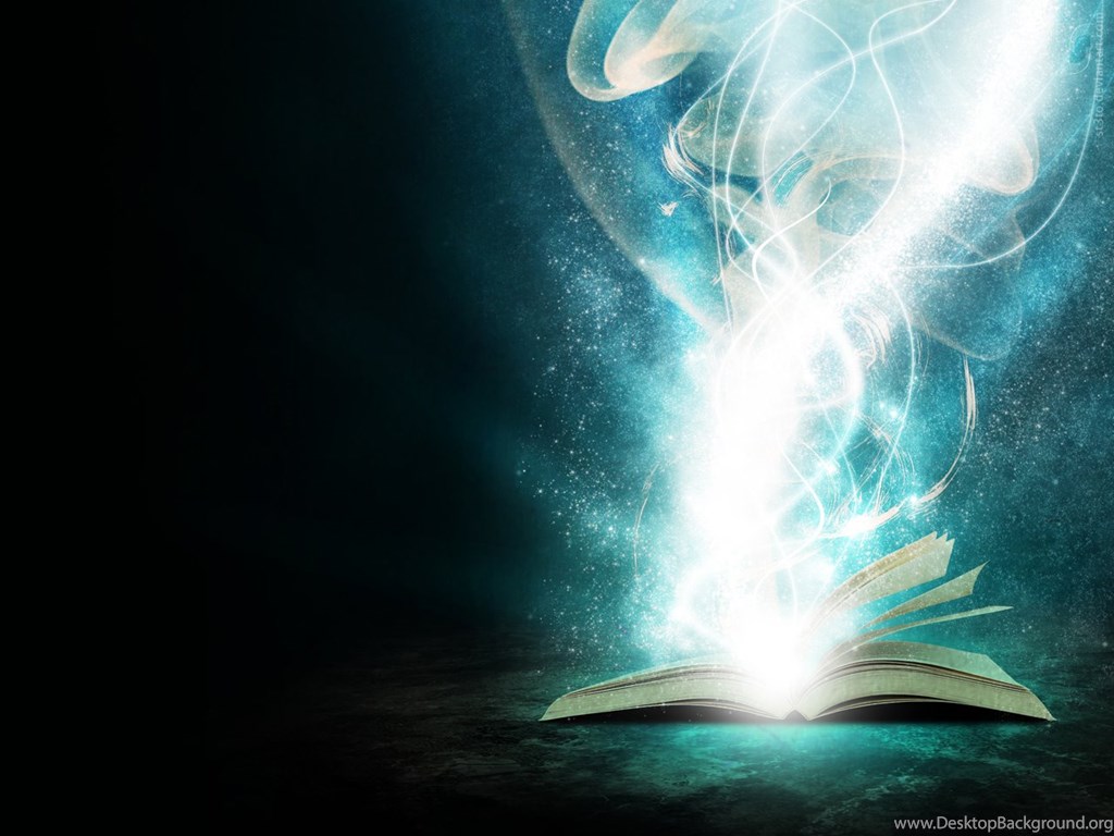 Libro magico con luce blu, 1024x768 HD, PC