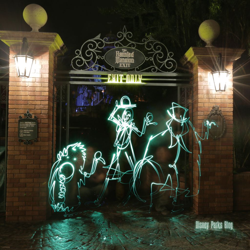 Haunted Mansion light painting Disney, 1024x1024 HD, Laptop