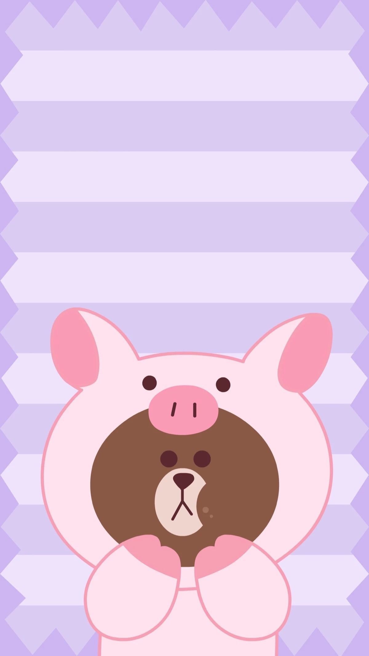 Maialino kawaii su amaca, 1080x1920 Verticale, Samsung Galaxy